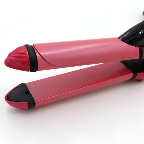 Nova 2-in-1 hair straightener and curler with ceramic plates
