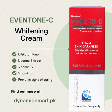 Eventone C Cream with L-Glutathione & Vitamin C – Skin Brightening & Anti Pigmentation (30ML)
